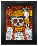 AOR 4.161 Vintage 1970 Grateful Dead Poster with Quicksilver Messenger Service in Ft. Worth Texas, Feb 20, 1970. Grateful Dead Panther Hall.