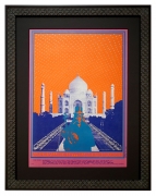 FD-74 poster picturing the Taj Mahal and featuring Charles Lloyd Quartet and West Coast Natural Gas Co. Aug 3-6, 1967 by Bob Fried