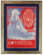 FD-43 poster for Moby Grape at the Avalon by Mouse and Kelley January 1967, a psychedelic poster featuring Alla Nazimova