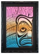 BG-56 poster with Pacific Northwest Totem Pole Theme. Fillmore Moby Grape poster with The Charlatans and The Chambers Brothers 1967