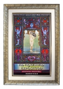 Original 1969 David Byrd Woodstock Aquarian Exposition Poster with neo-classical Ingres' La Source painting