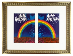 1967 Jim Kweskin Rainbow handbills by Rick Griffin and Victor Moscoso