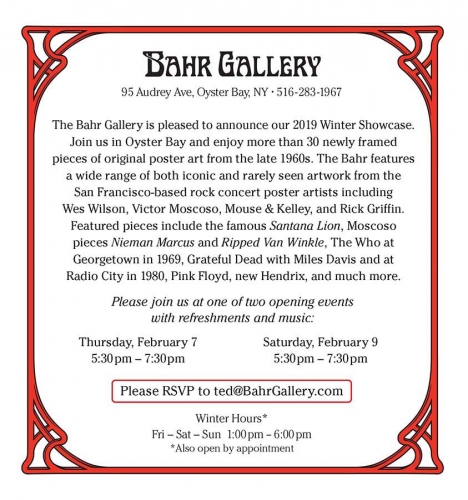 The Bahr is Back - Winter Showcase Opening Feb 8