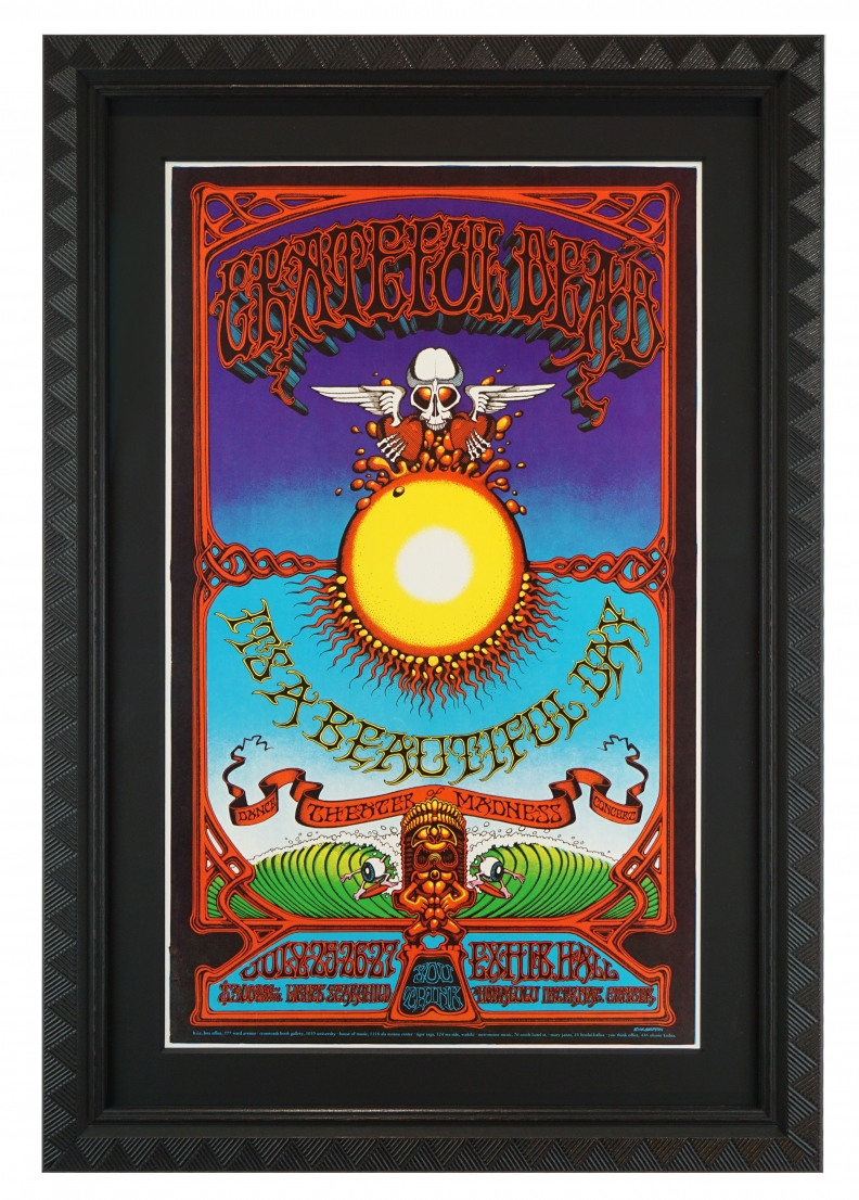 AOR 3.116 Poster by Rick Griffin. 1969 Grateful Dead Poster featuring the Hawaiian Aoxomoxoa image