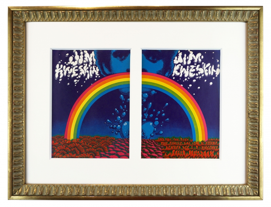 1967 Jim Kweskin Rainbow handbills by Rick Griffin and Victor Moscoso